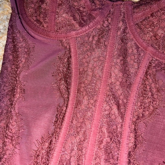 Maroon Out From Under Corset - Picture 2 of 4